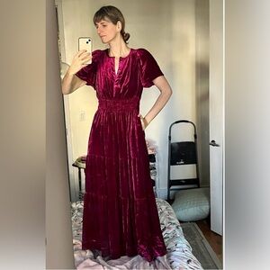 Anthropologie The somerset maxi dress : velvet addition.